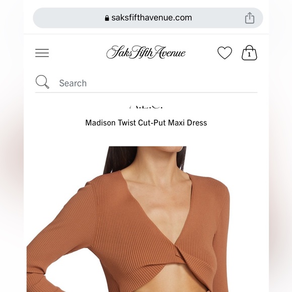 A.L.C. Madison Twist Cut-Out Maxi Dress Never worn - Picture 5 of 7